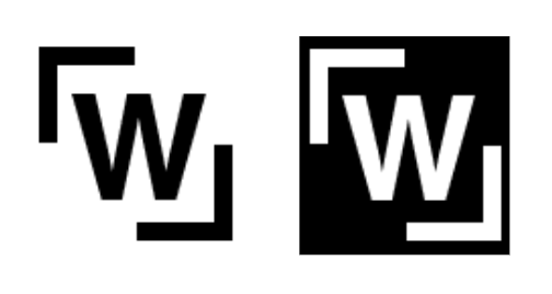 An image of the two logos I created for the fictitious company for my final project. There is two adjacent versions, one in black and one in white