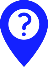 An image of a map icon with a question mark in the center